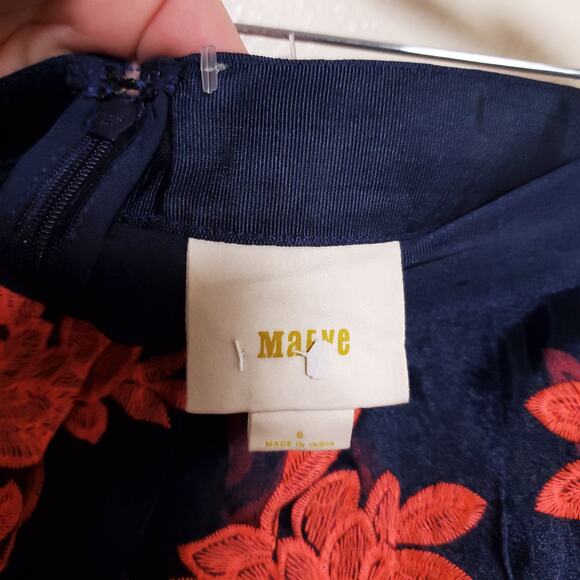 Anthropologie MAEVE Embroidered Poof Tulle Twirl Skirt - Picture 7 of 9